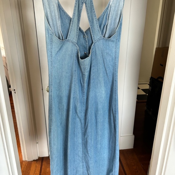 Vintage denim slim maxi 00s 2000s - Picture 2 of 3
